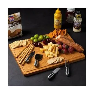 Tabla de cortar grande de madera de bambú para cocina_4