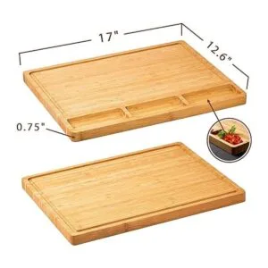 Tabla de cortar grande de madera de bambú para cocina_6