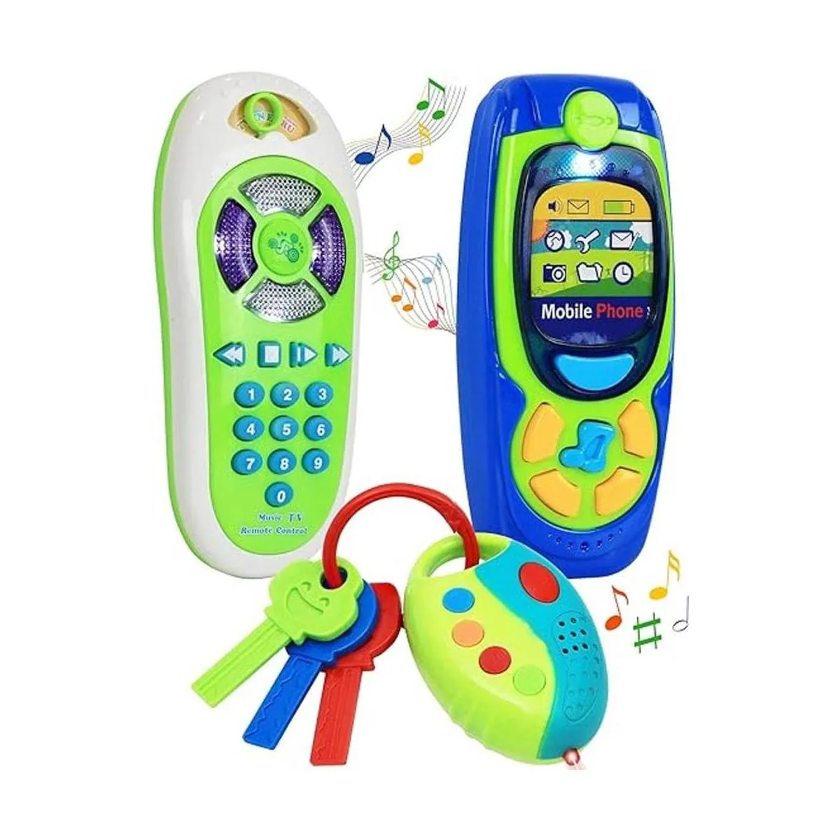 Click N Play Juego de 3 accesorios de control remoto para_1