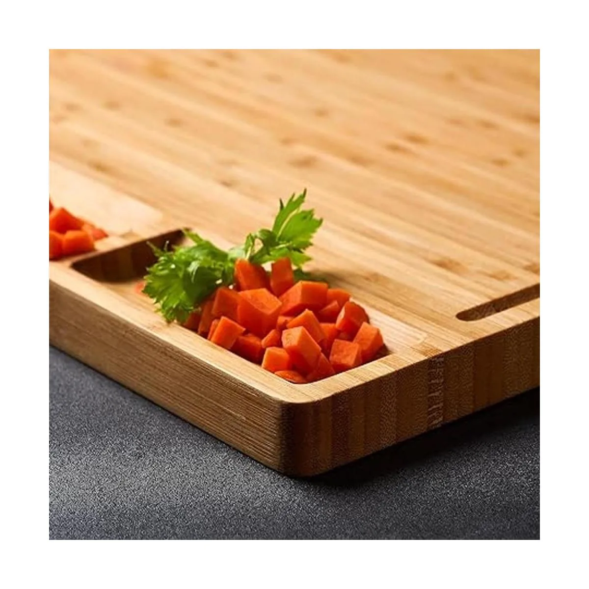 Tabla de cortar grande de madera de bambú para cocina_5