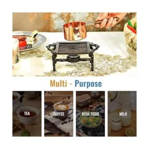 Sungmor Calentador de platos de hierro fundido resistente_5