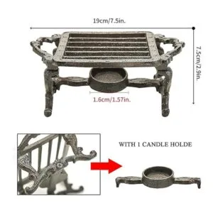 Sungmor Calentador de platos de hierro fundido resistente_6