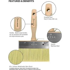 ROLLINGDOG Cepillo de manchas de cubierta de 5.5 pulgadas_3