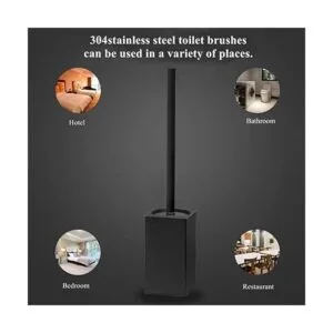 Soporte para escobilla de baño de acero inoxidable 304 de_3