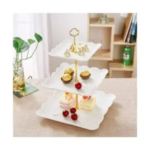 Sumerflos Soporte para cupcakes de porcelana de 3 niveles_2