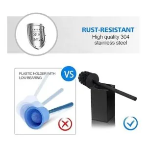 Soporte para escobilla de baño de acero inoxidable 304 de_2