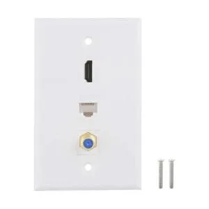 Placa de pared Ethernet coaxial HDMI 1 puerto 4K HDMI_1