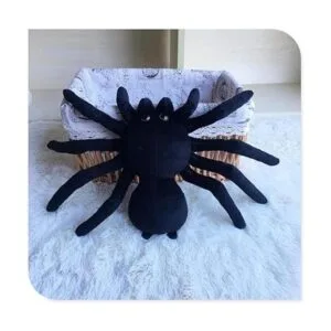 Peluche de araña negra coleccionable de 9 pulgadas con_2