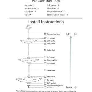 Sumerflos Soporte para cupcakes de porcelana de 3 niveles_6