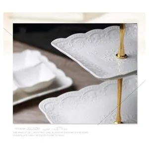 Sumerflos Soporte para cupcakes de porcelana de 3 niveles_5