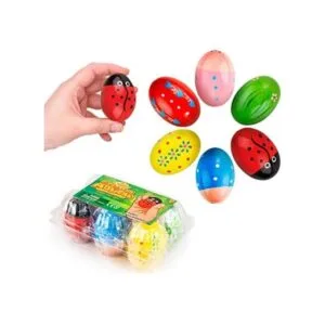 Maracas de huevos para niños paquete de 6 juguetes_1