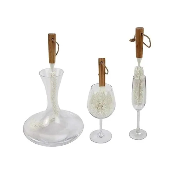 Lilys Home Decanter Set de cepillo de limpieza con asas_2