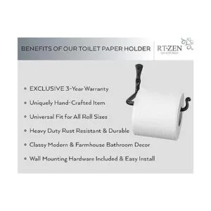 RTZEN Soporte de papel higiénico para baño hecho a mano_2