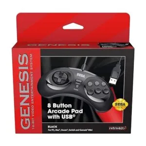 RetroBit Sega Genesis Controlador USB oficial de 8
