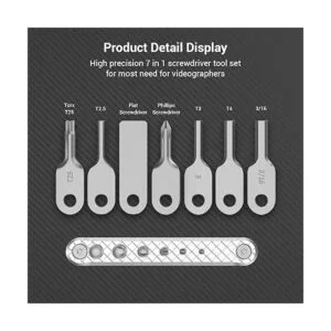 SMALLRIG Juego de destornillador y tornillos_2