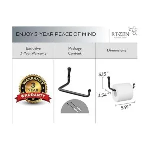 RTZEN Soporte de papel higiénico para baño hecho a mano_4