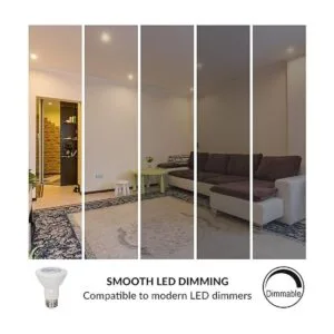 Simba Lighting Bombilla LED PAR20 de 6 W 38 grados