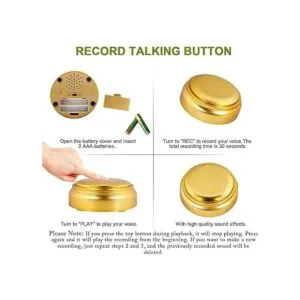 Cover Botón fácil grabable de sonido con botón de_2