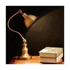 Lámpara de escritorio de latón lámpara de mesa ajustable_4