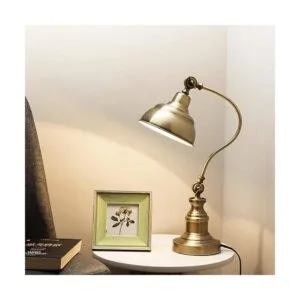 Lámpara de escritorio de latón lámpara de mesa ajustable_2