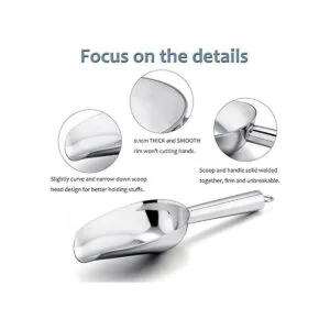 Cuchara pequeña Efar de acero inoxidable de 3 onzas