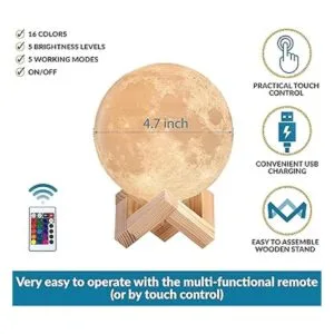 Mindglowing Lámpara de luna Bola de luz nocturna de luna_4