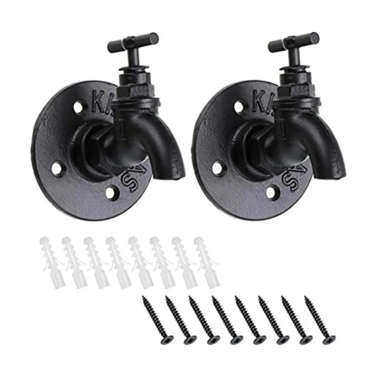 Sumnacon 2 estantes industriales para percheros de tubo