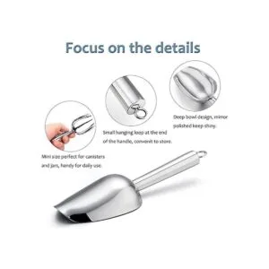 Cuchara pequeña Efar de acero inoxidable de 3 onzas