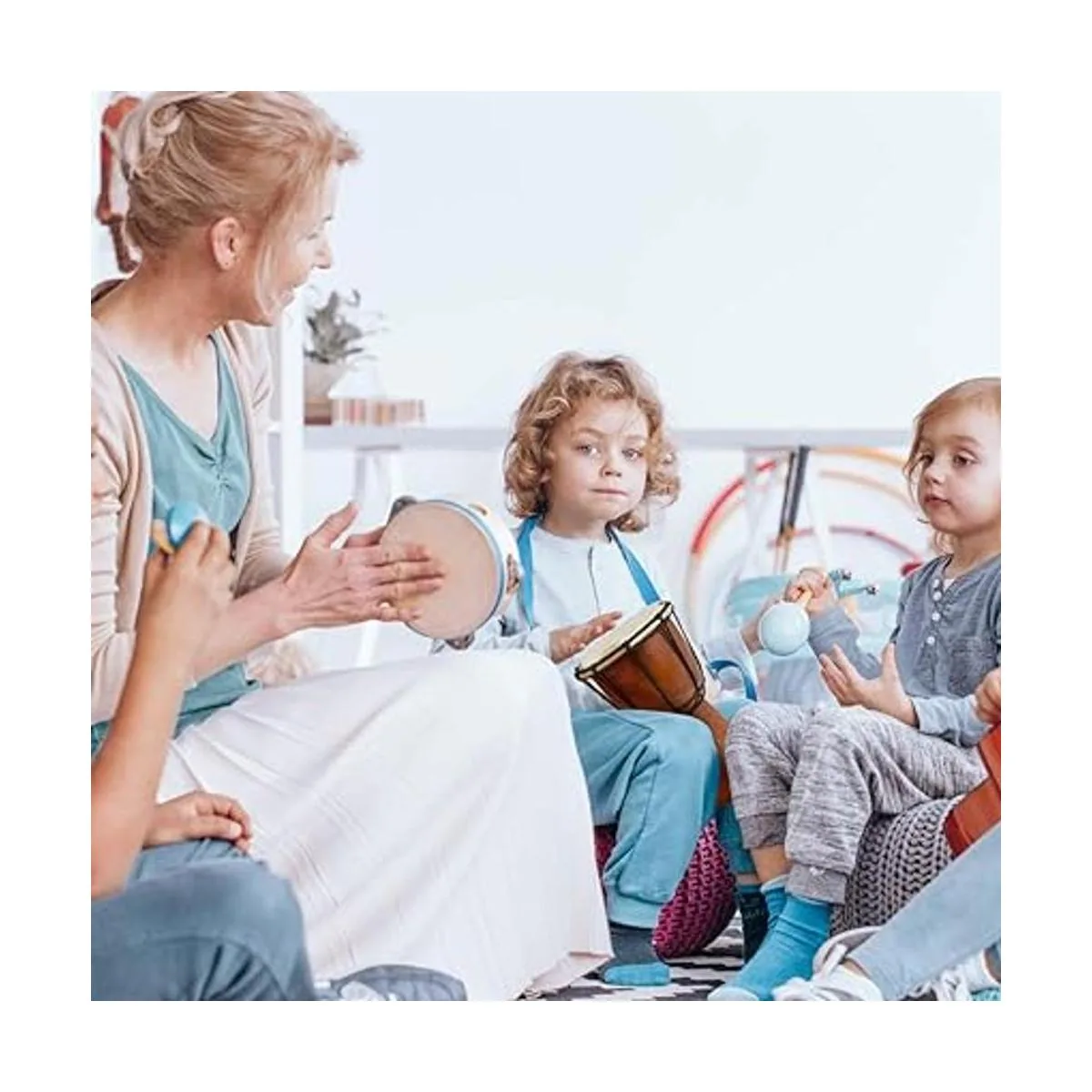 ArtCreativity Mini tambor de juguete de madera de 8_4