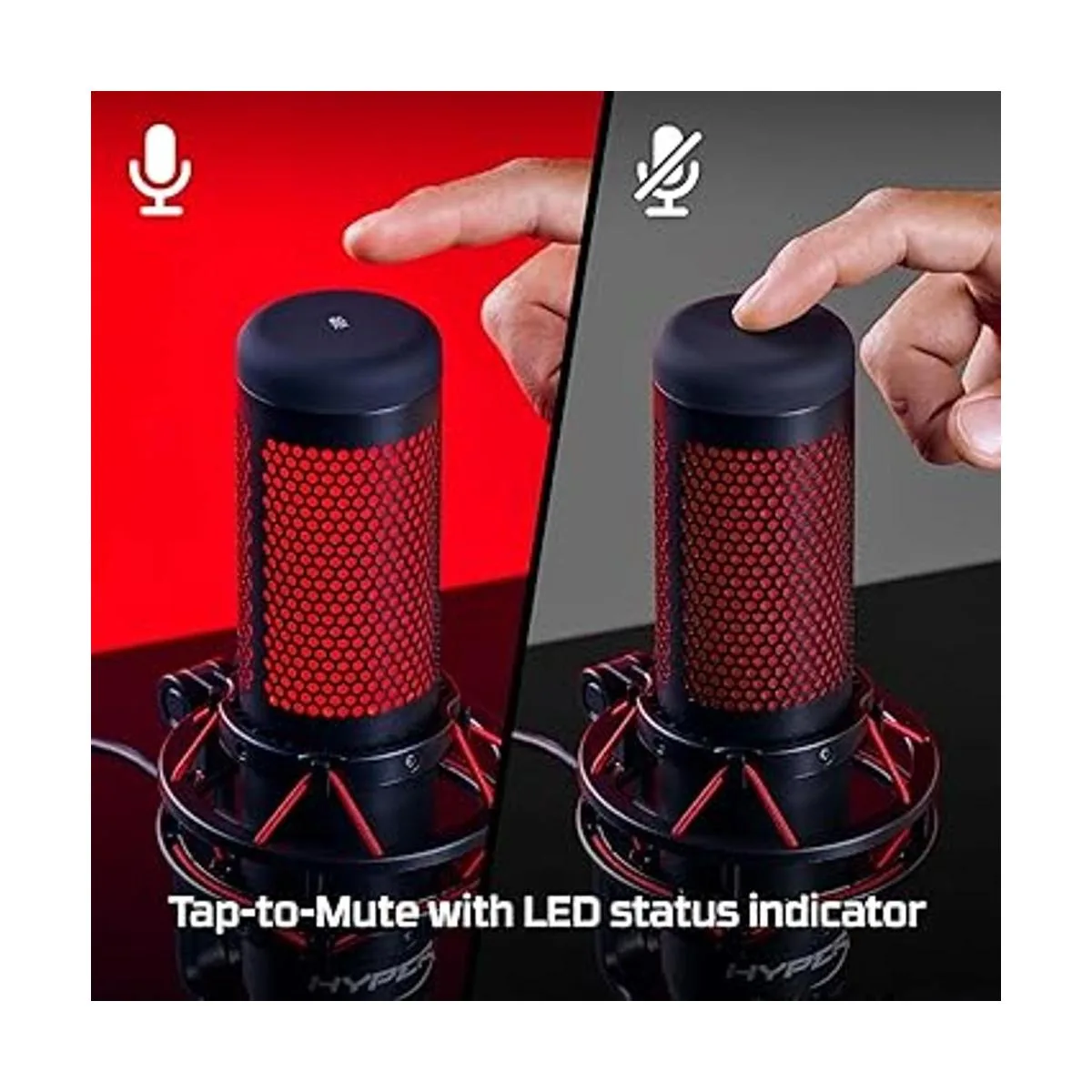 HyperX QuadCast Micrófono de condensador USB para juegos_2