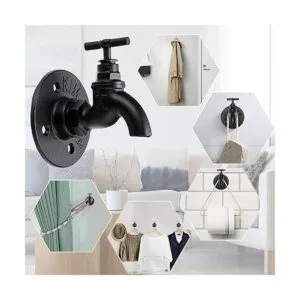 Sumnacon 2 estantes industriales para percheros de tubo