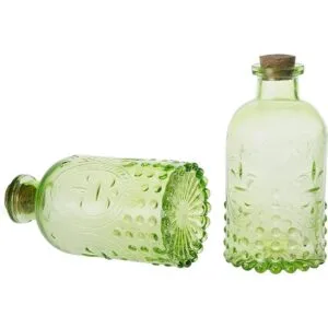 MyGift Botella difusora de varillas pequeña de vidrio_5