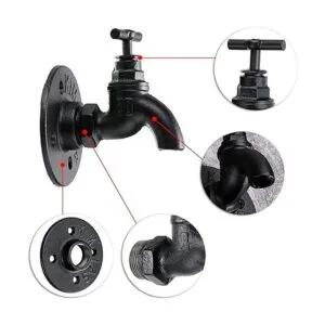 Sumnacon 2 estantes industriales para percheros de tubo