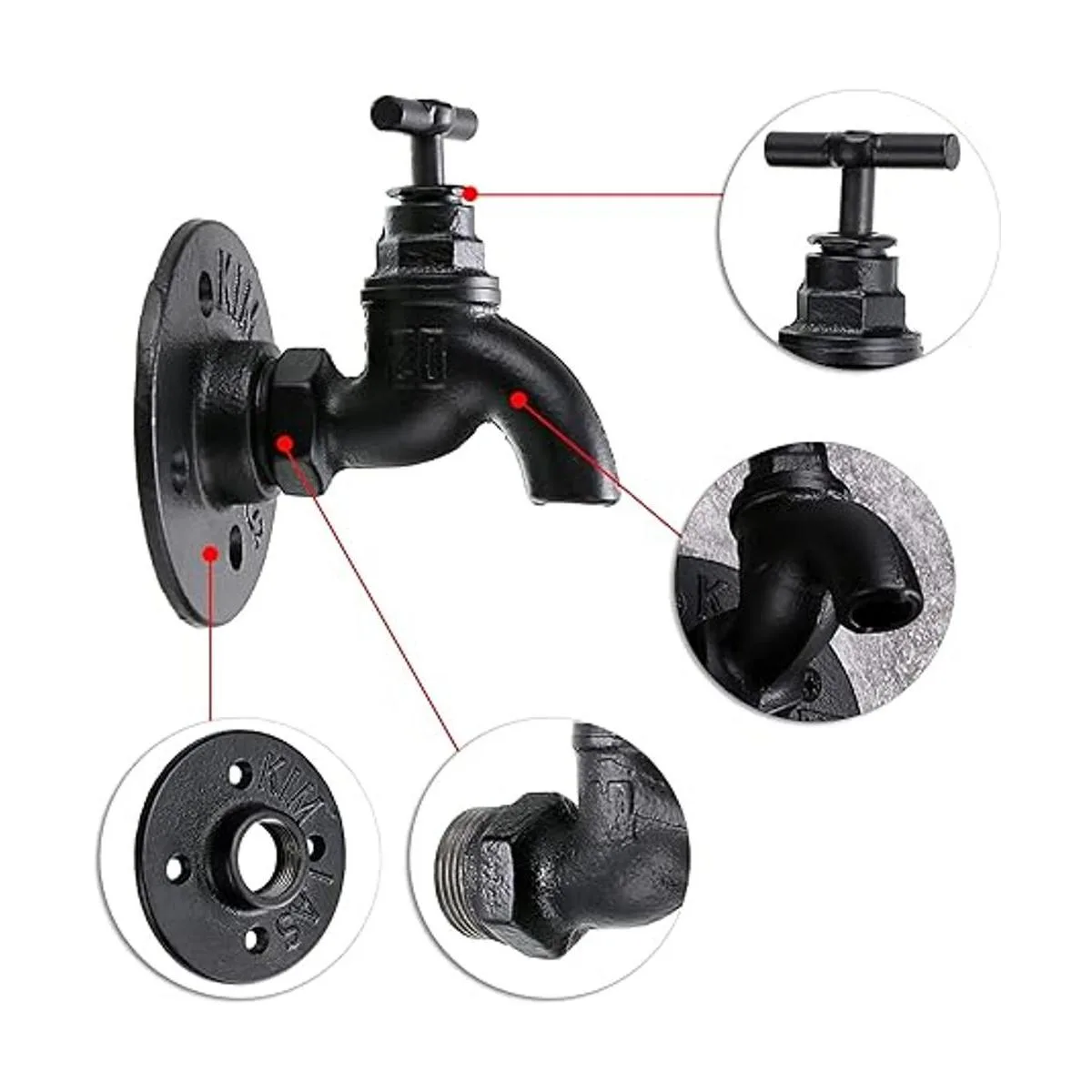 Sumnacon 2 estantes industriales para percheros de tubo