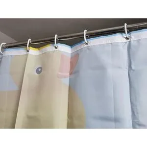 Boyouth Little Yellow Duck and Bubble Pattern Cortinas de