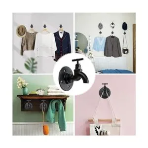 Sumnacon 2 estantes industriales para percheros de tubo