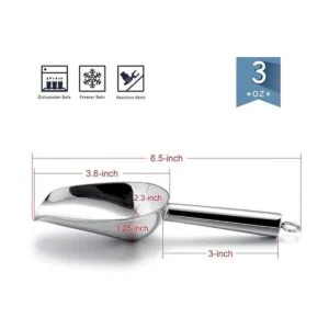 Cuchara pequeña Efar de acero inoxidable de 3 onzas