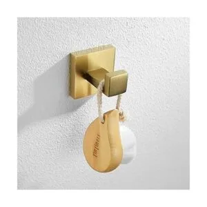 BATHSIR Ganchos de toalla dorados cepillados ganchos para_2