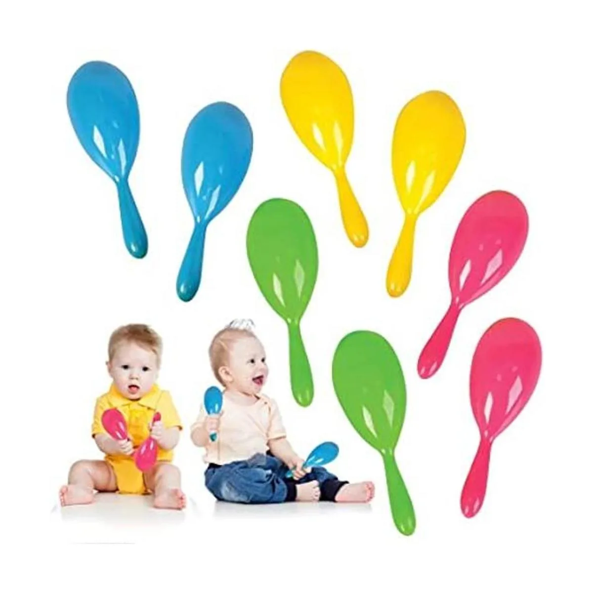 ArtCreativity Maracas de plástico de 4 pulgadas para_1