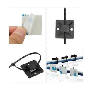 Soporte de amarre con cremallera de 0.787 in color negro_4