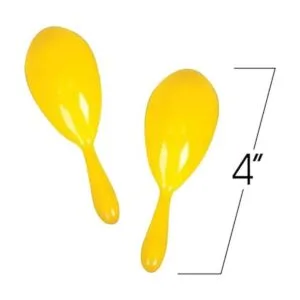 ArtCreativity Maracas de plástico de 4 pulgadas para_4