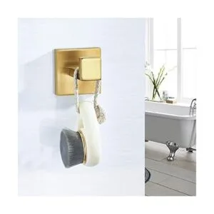 BATHSIR Ganchos de toalla dorados cepillados ganchos para_3