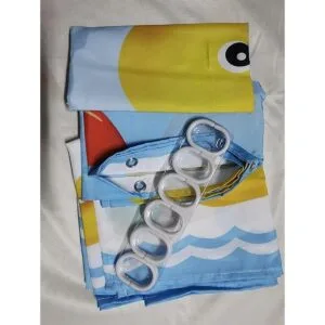 Boyouth Little Yellow Duck and Bubble Pattern Cortinas de