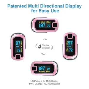 MIBEST Oxímetro de pulso de dedo OLED de doble color_3