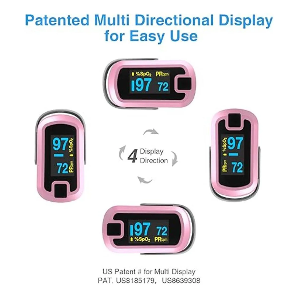 MIBEST Oxímetro de pulso de dedo OLED de doble color_3