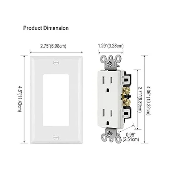 BESTTEN Paquete de 20 salidas de pared decoradoras de 15_5