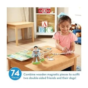 Melissa Doug Ocupacionons Juego de muñecas de madera_2