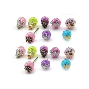 1100 piezas mixtas de cuentas huecas de flores para hacer_4