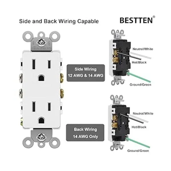 BESTTEN Paquete de 20 salidas de pared decoradoras de 15_4