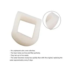 Poweka Prefiltros de espuma compatibles con el cuenco de